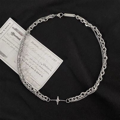 Dây Chuyền Nam Enchanted Màu Bạc Merin Accessories - Vòng Cổ Hip Hop Chất Liệu Titan Cao Cấp Không Gỉ - Enchanted Chain