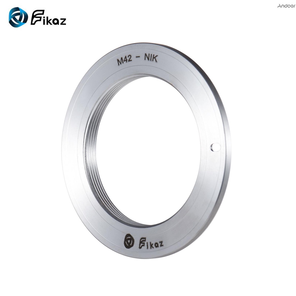 Fikaz M42-NIK Ống Kính Gắn Vòng Hợp Kim Nhôm Thay Thế Độ Chính Xác Cao Cho Ống Kính M42-Mount sang N