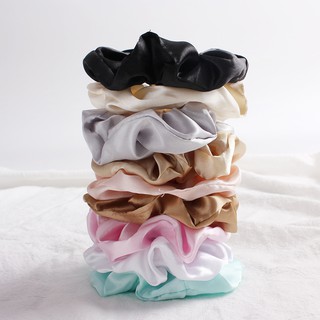 Dây cột tóc vải Scrunchies satin lụa đủ màu