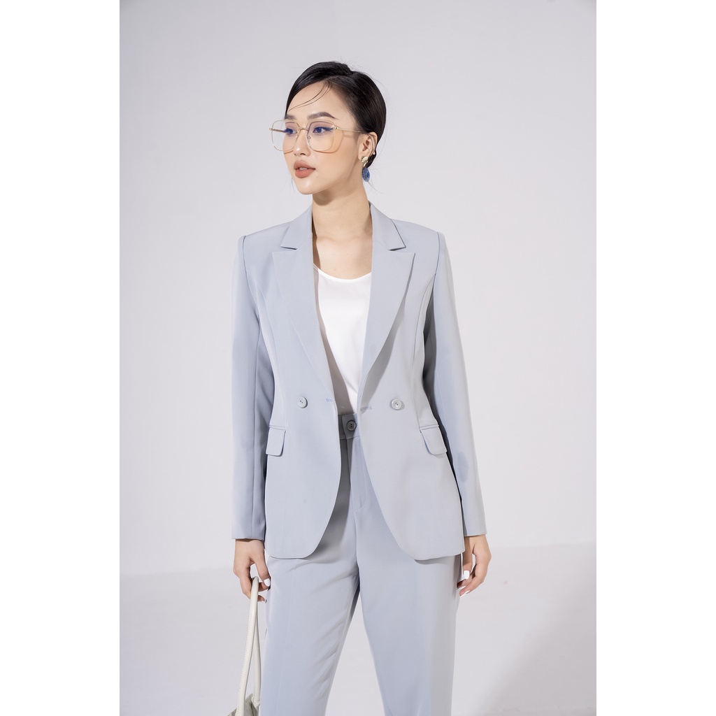 Áo vest nữ công sở tay dài Eva de Eva 21AQAE028X