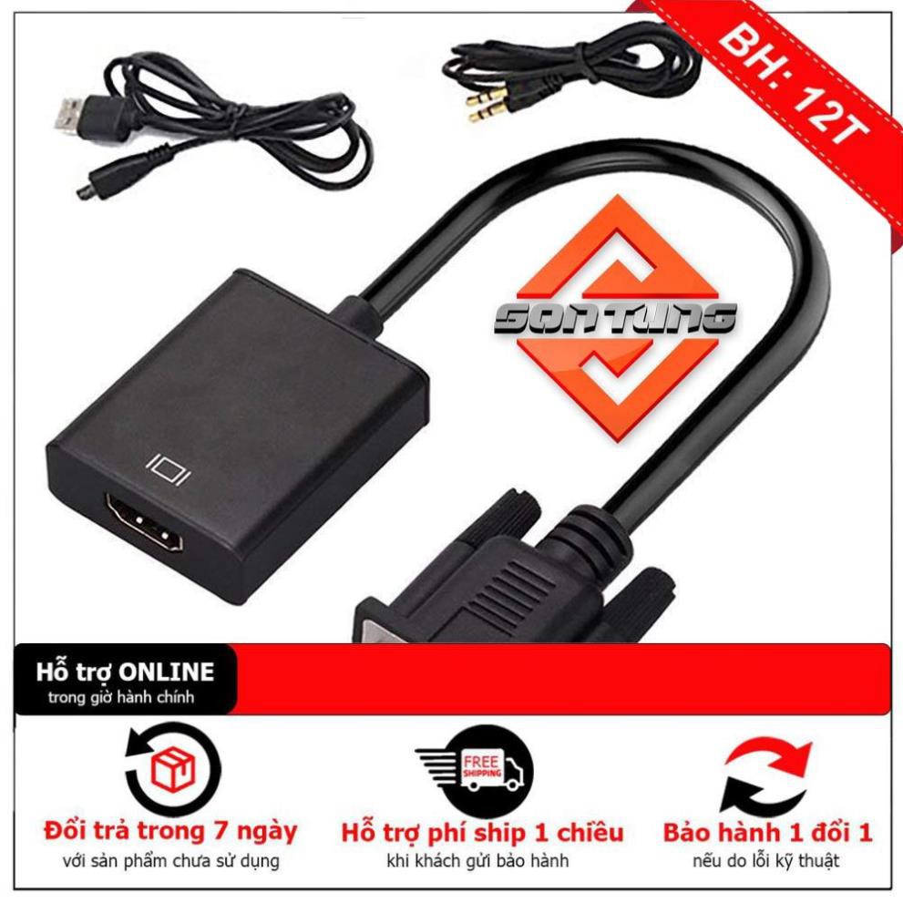 Bộ chuyển Đổi VGA sang HDMI full HD 1080p kèm Tín hiệu âm thanh