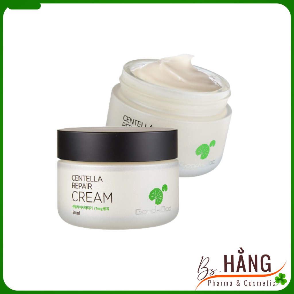 ✅[Chính Hãng] Kem Rau Má GoodnDoc Centella Repair Cream Dưỡng Ẩm Phục Hồi Da, 50ml