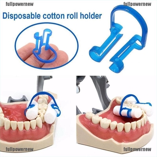 (fullpowernew) Bộ 20 Giá Đỡ Cuộn Bông Màu Xanh Dương Dùng Một Lần Dùng Trong Nha Khoa