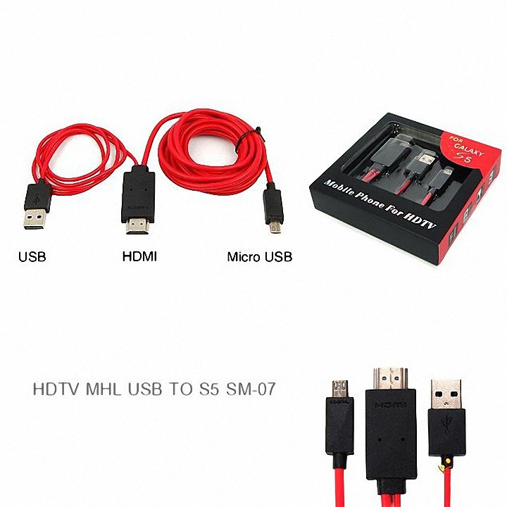 [Siêu Hot] Cáp HDMI Kết Nối Từ Điện Thoại Sang TiVi HD Tốt Rẻ