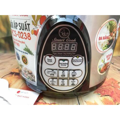 NỒI ÁP SUẤT ELMICH 0238 SMARTCOOK 5L BH 15 THÁNG