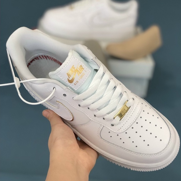 [ Thanh Lí ] Giày_Nike Air Force 1 White Gold - Giày Sneaker AF1 Nam Nữ Thể Thao Cổ Thấp Cao Cấp Full box + Bill