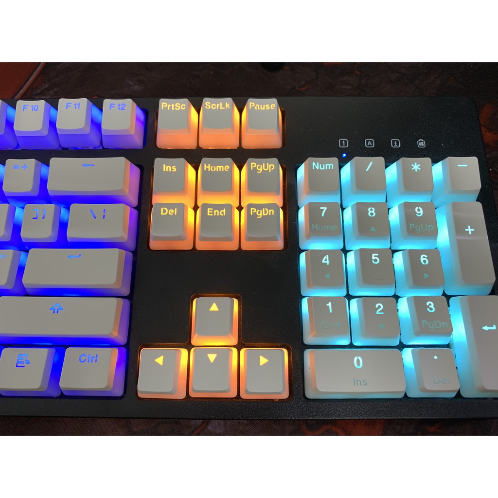 Keycap Pudding PBT 108 phím Xuyên LED,Double Shot | WebRaoVat - webraovat.net.vn