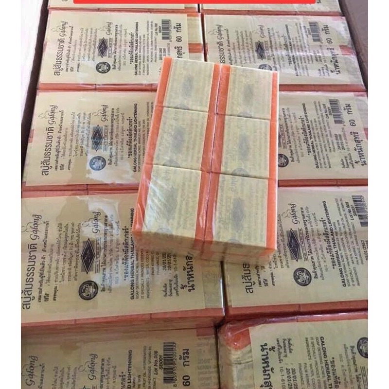 Vỉ 12 Bánh xà phòng Nghệ Cam