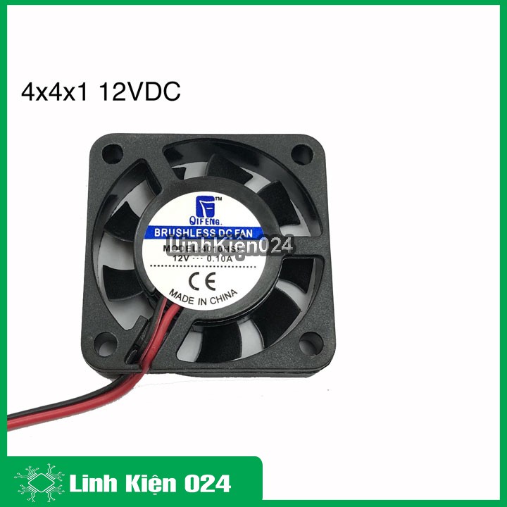 Quạt Tản Nhiệt Mini 4x4x1cm 12VDC 0.08A