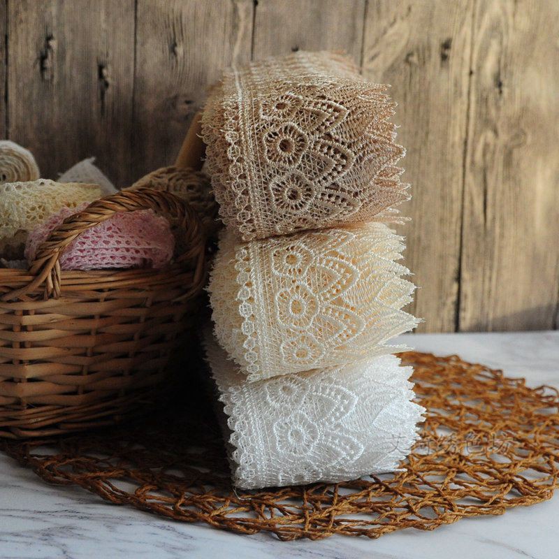 Dải Ren Thêu Trang Trí Dài 1 Yard 0.9M