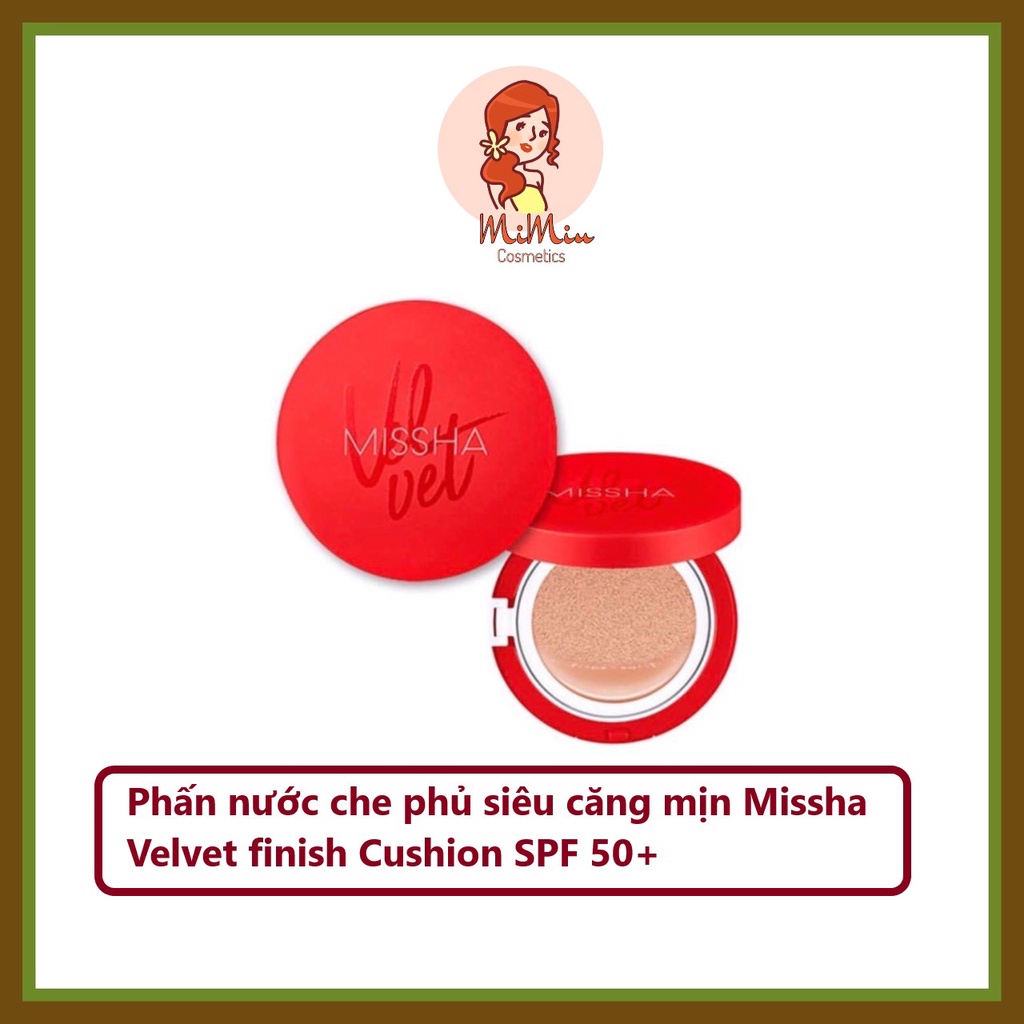 Phấn nước Cushion Missha Velvet Finish vỏ đỏ