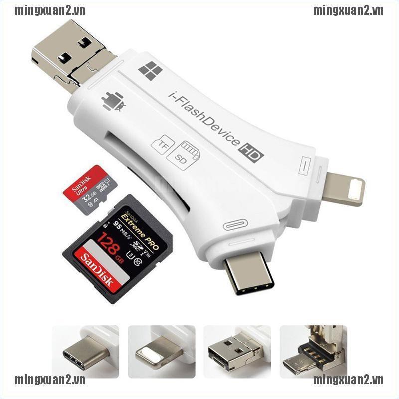 Đầu Đọc Thẻ Nhớ Micro Sd Ming 4 Trong 1