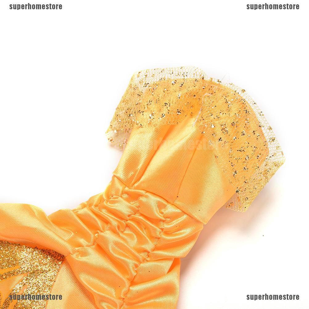 1 Đầm Cưới Màu Vàng Cho Búp Bê Barbie Belle 22cm / 8.66 "