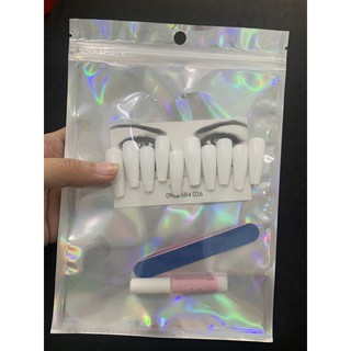 Set/ combo túi đựng móng úp + keo + dũa mini siêu đẹp