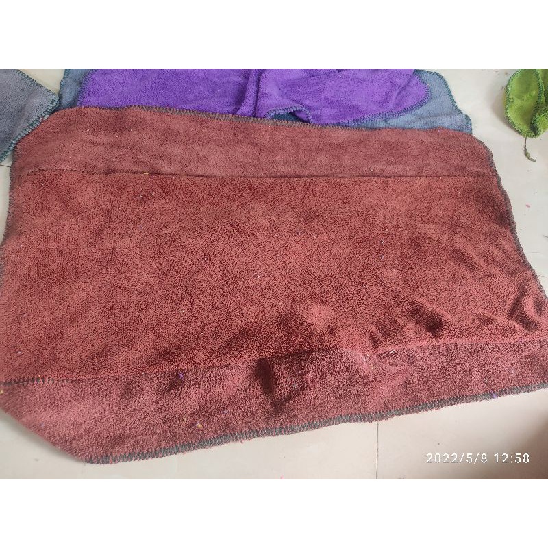 1kg khăn lau đa năng ghép miếng siêu thấm hút, không ra bông không phai màu, độ bền cao