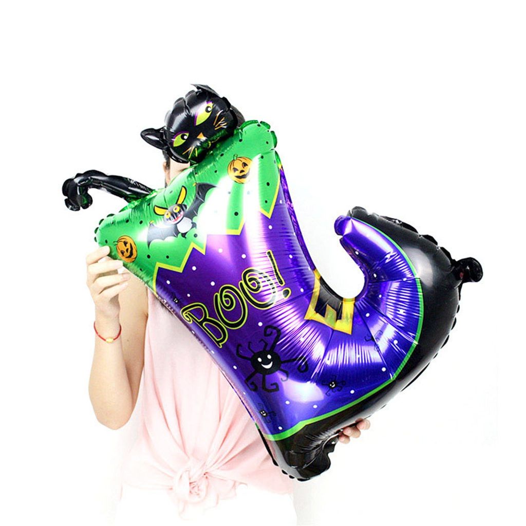 1 bong bóng bơm hơi hình con nhện dễ thương dùng trang trí tiệc Halloween