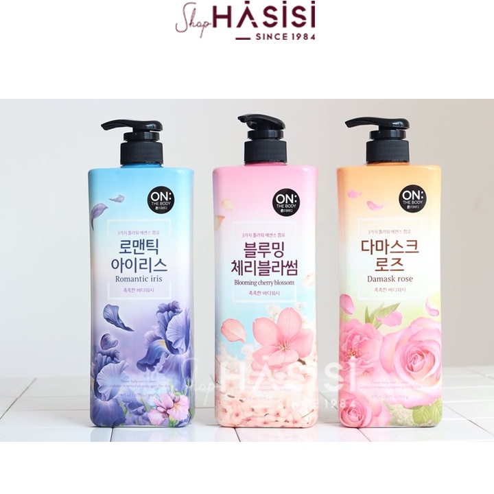 SỮA TẮM ON THE BODY - Damask Rose Body Wash 900g ( Hoa Hồng )