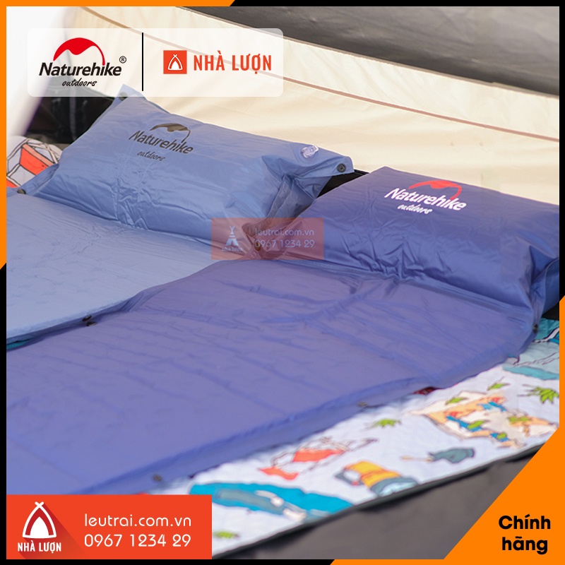 Đệm đơn tự bơm hơi kèm gối Naturehike NH15Q002-D