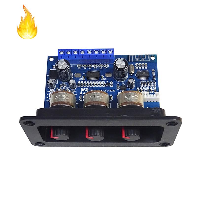 Bảng mạch khuếch đại âm thanh kỹ thuật số 2.1 kênh 2X25W+50W Bluetooth 5.0 DC 12-20V