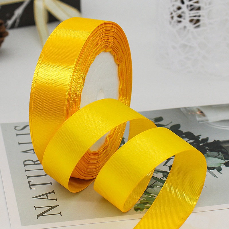 Cuộn Ruy băng Lụa Satin 2cm (dài 22 mét) Làm Hoa Ruy Băng, Gói Quà, Trang Trí, Đồ Handmade
