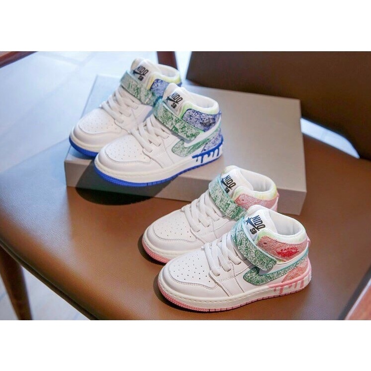 Giày thể thao nike jd cổ cao bản đặc biệt dành cho bé trai bé gái