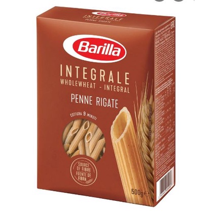 Mì Ý Nguyên Cám Barilla Hộp 500g-Mì Nui Lúa Mạch Đen Các Kiểu Ống Tre -Giảm Cân Ăn Kiêng Chay Nhập Khẩu Italia