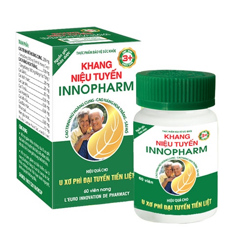 Khang Niệu Tuyến Innopharm 3+ hỗ trợ điều trị U xơ, U nang buồng trứng (Hộp 60 viên)