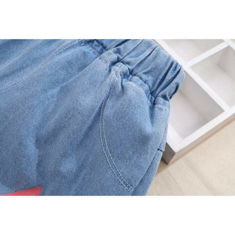 Quần Short Denim Thời Trang Mùa Hè Dành Cho Bé Gái 110-160cm