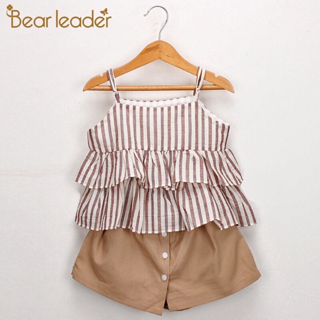 ÁO SỌC VÀ QUẦN SHORT CHO BÉ GÁI DỄ THƯƠNG