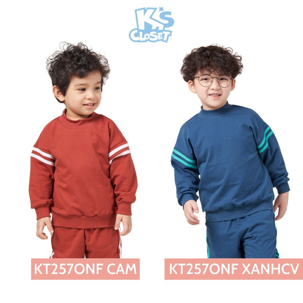 Bộ quần áo dài tay trẻ em K’S CLOSET (1-14 tuổi) KT257ONF TM – K’S CLOSET >>> top1shop >>> shopee.vn