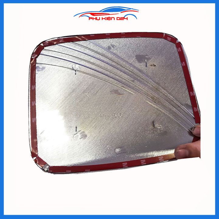 Ốp nắp bình xăng Mitsubishi Pajero Sport 2017-2023 mạ crom chống trầy trang trí ô tô