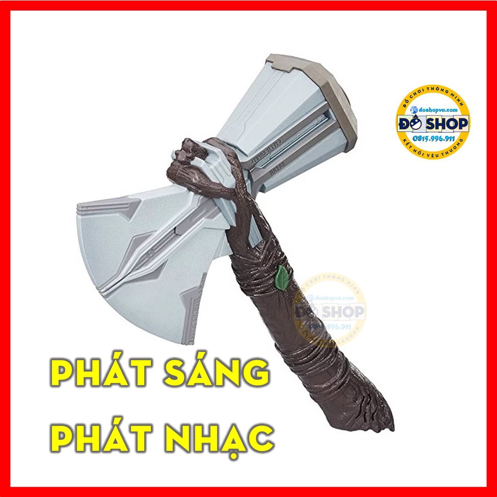 Đồ Chơi Búa Thor Rìu Thần Sấm Nhựa Phát Nhạc Phát Sáng Cho Bé TH22 (Tặng Kèm Pin) - Đô Shop