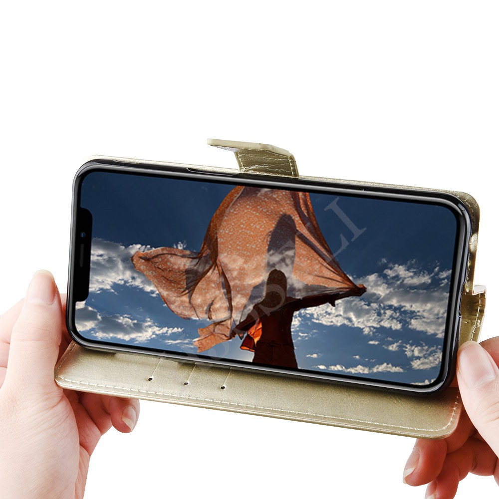 Bao da điện thoại dạng ví lật cho OPPO Reno 5