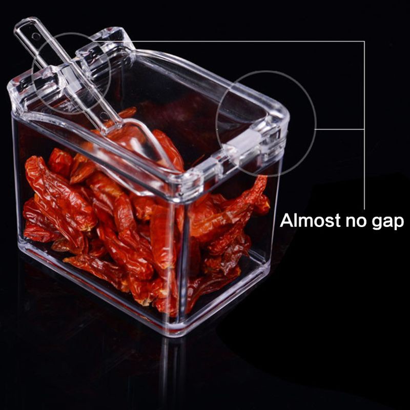 Hộp Trong Suốt Đựng Gia Vị 4 Trong 1