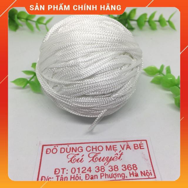 Sỉ 1 cuộn dây dù làm vòng màu trắng