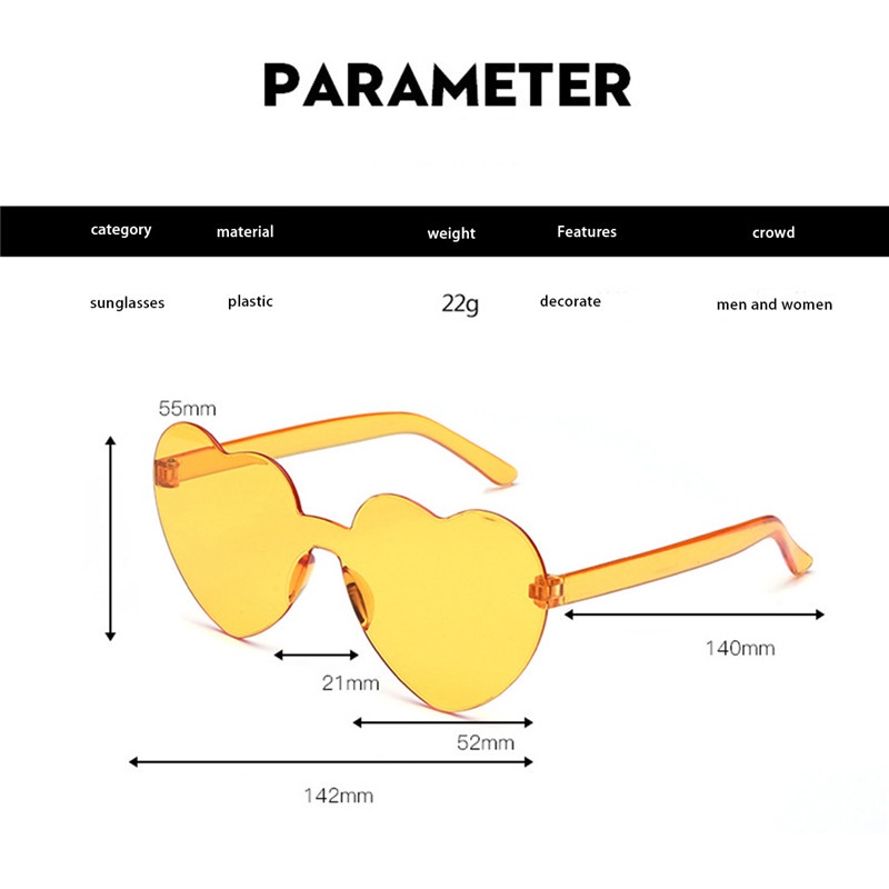 Kính Mát Phân Cực Chống Tia UV400 Hình Trái Tim Thời Trang Cho Nữ dreamdiary
