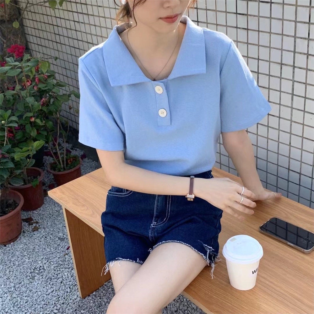 Áo polo Tay Ngắn Màu Sắc Đơn Giản Dễ Phối Đồ COZOK