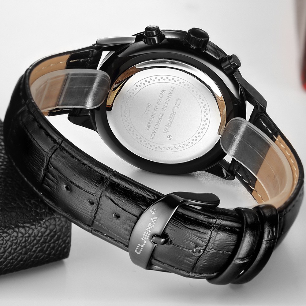 ĐỒNG HỒ NAM CUENA 6612 DÂY DA CAO CẤP, KIỂU DÁNG SANG TRỌNG, LỊCH LÃM Bán lẻ giá sỉ