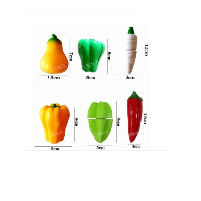 Bộ Đồ Chơi Cắt Ghép Hoa Quả Cho Bé 15 Chi Tiết