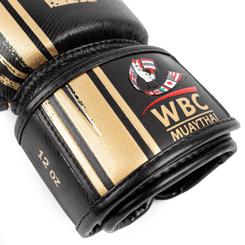 Găng tay boxing Venum WBC Muay Thai - Black/Gold