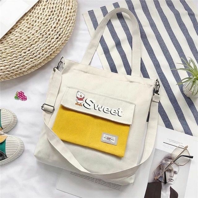 Túi Tote Sinh Viên Chú Gà Sweet