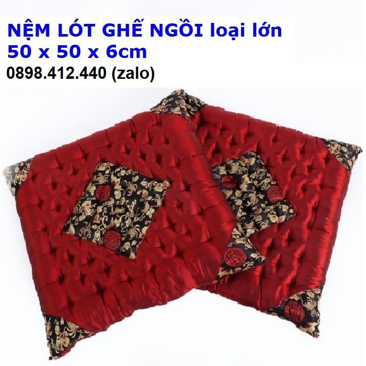 nệm lót ghế gỗ - nệm lót ghế gỗ