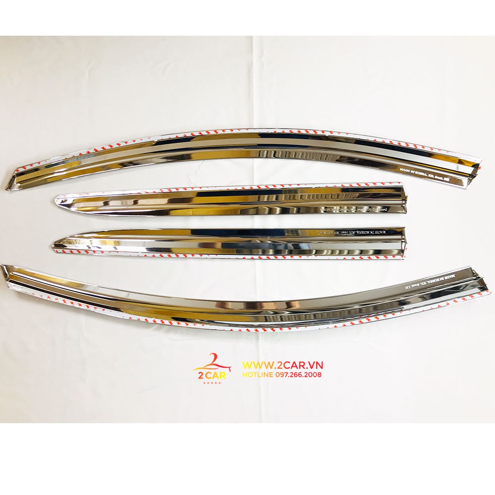Vè Che Mưa mạ crom Xe Hyundai Grand i10 Hatback, Sedan 2014- 2020, Hàng Hàn Quốc cao cấp