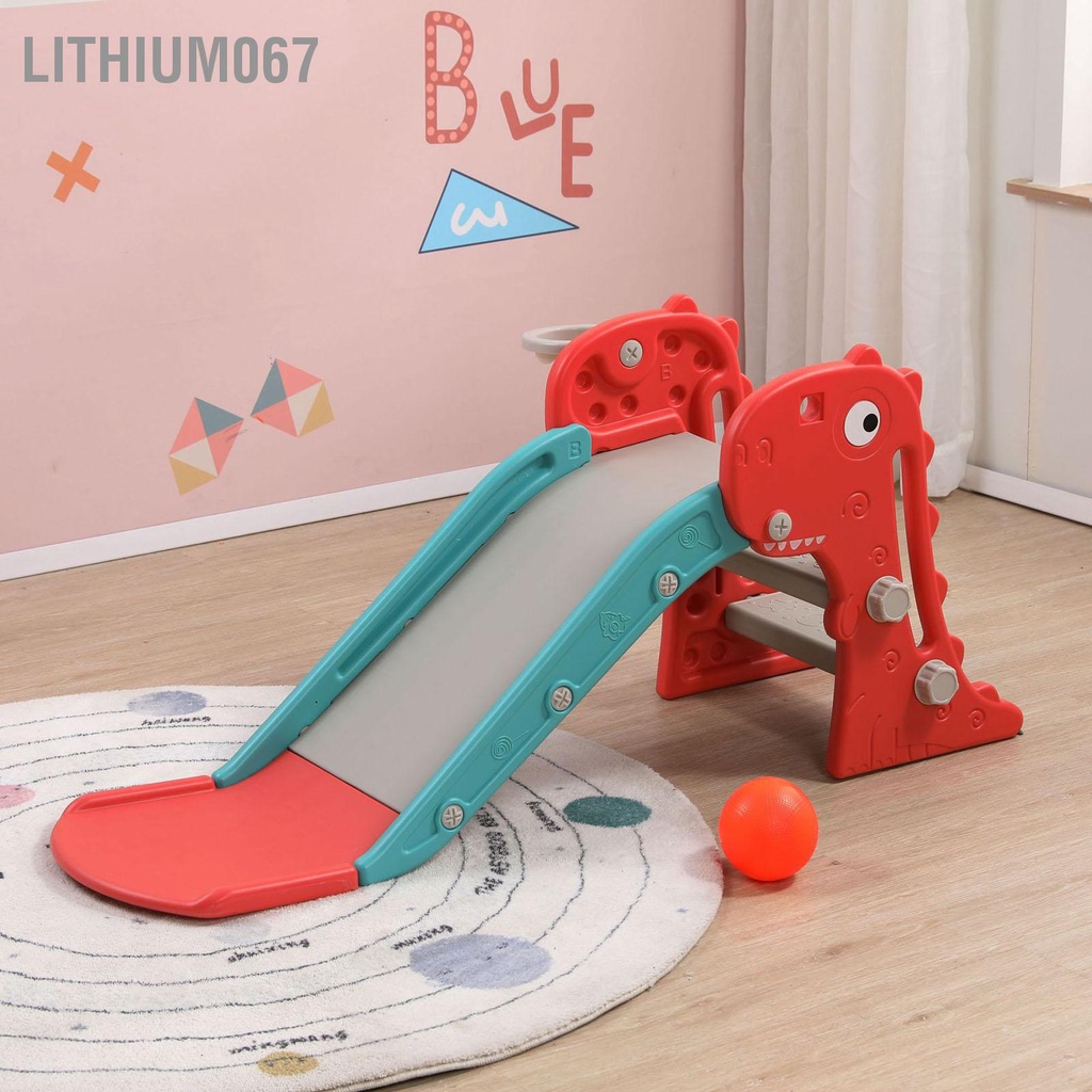 Cầu trượt cho bé TẶNG KÈM BÓNG RỔ, cầu trượt bé trai bé gái hàng sẵn Loại I Lithium067