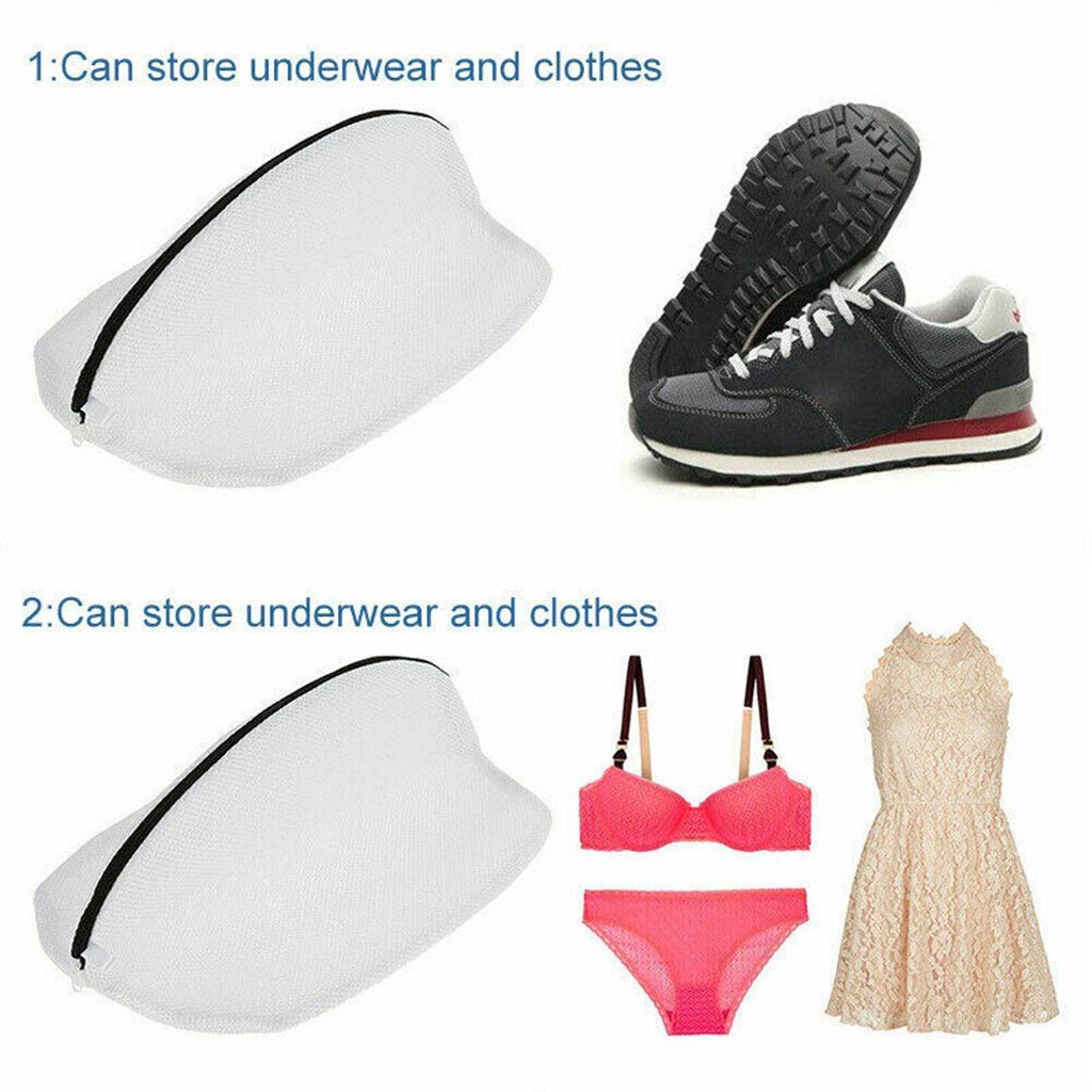 KUNHEV Bộ 2 Túi Lưới Giặt Đồ Lót / Vớ Tiện Dụng Mang Theo Du Lịch