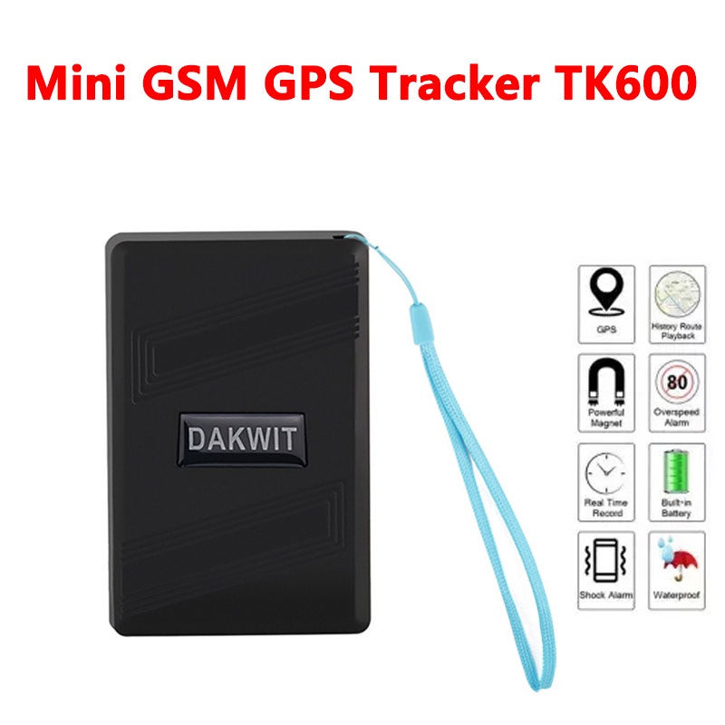 Mini GSM GPS Xe Tracker TK600 Pin 1500mAh Thời gian chờ 15 ngày với nam châm cho thiết bị theo dõi Car Kids Pet