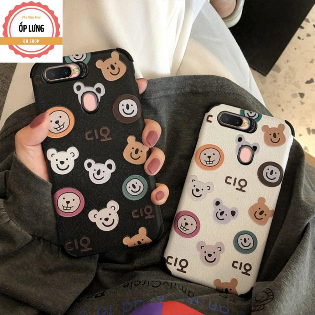 [OPPO2] ỐP LƯNG DA IMD BEAR CARTOON - R030