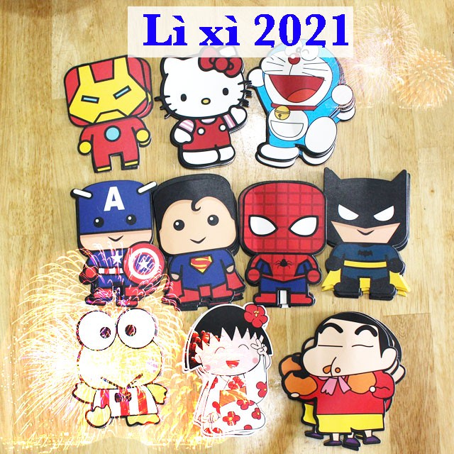 [FREESHIP❤️] BAO LÌ XÌ TẾT 2021 HÌNH STICKER NGỘ NGHĨNH