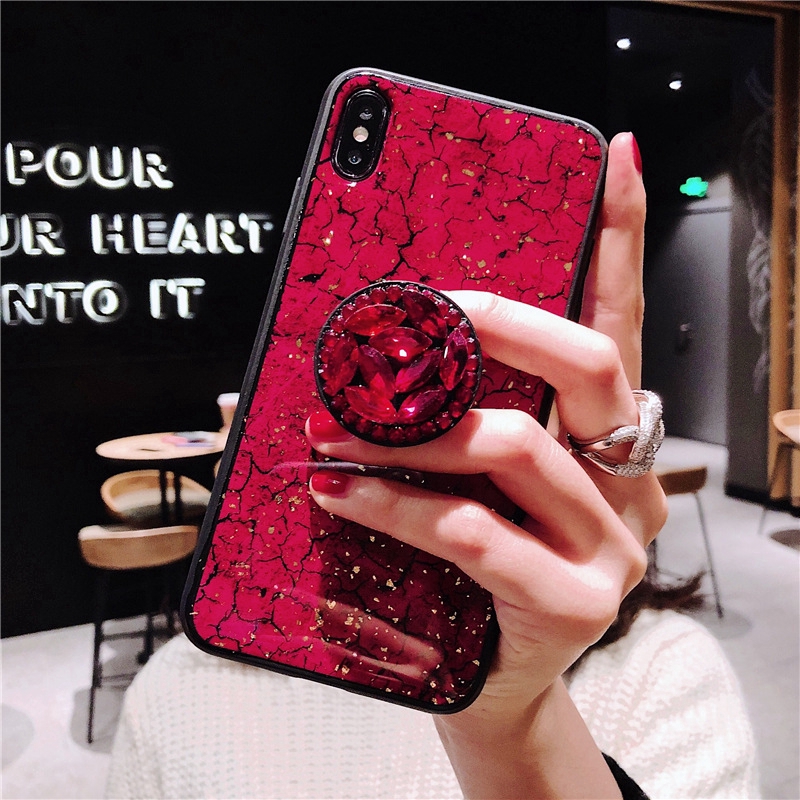 Ốp điện thoại họa tiết đá hoa cương cho iPhone SE 2020 12 mini 11 Pro Max XR X XS Max 6 6S 7 8 Plus