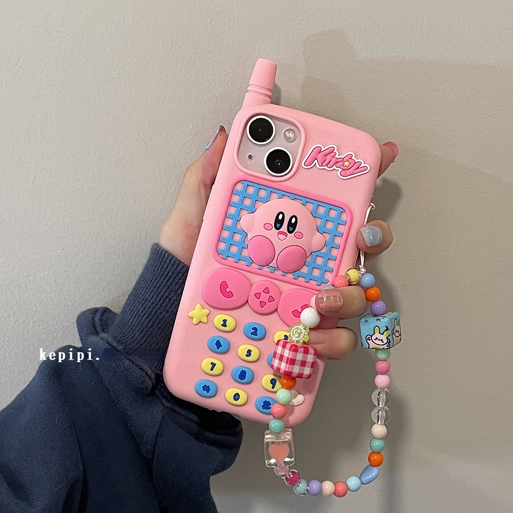 Ốp điện thoại họa tiết hoạt hình màu hồng dễ thương cho iPhone X 13ProMax 12 / 11 / 14pro